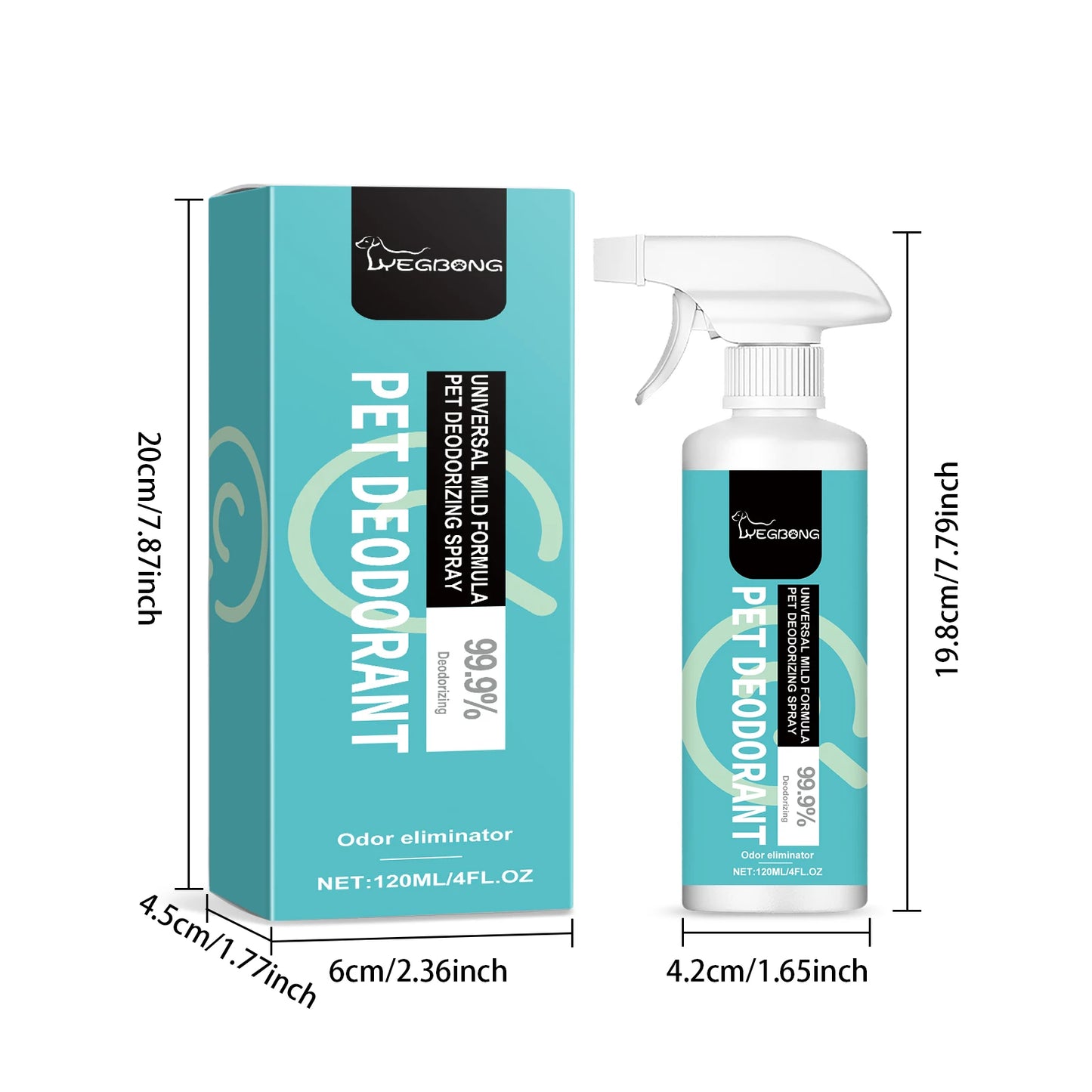 YEGBONG Pet Deodorant Spray For Odor Removal And Pet Health Care