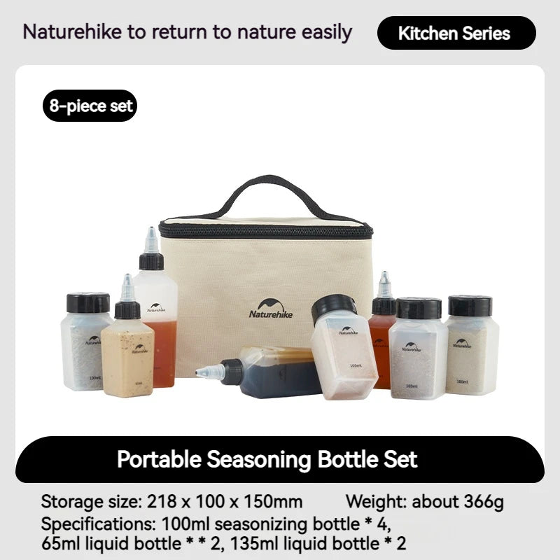 Naturehike Portable Seasoning Bottle Set For Camping And Picnics