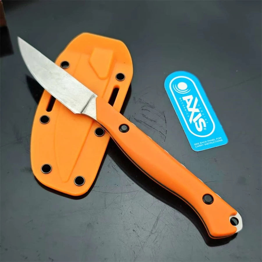 BM 15700 Fixed Blade Knife with Nylon Boltaron Outdoor EDC Multitool Portable Survival Camping and Fishing Straight Knives