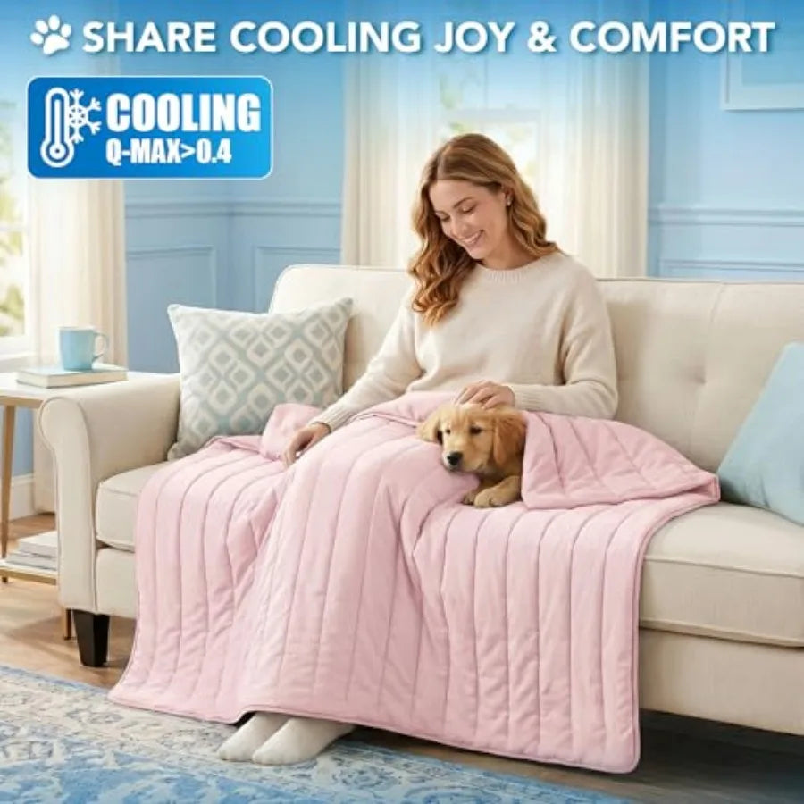 Dog Cooling Mat For Pets Self Cooling Reversible Cushioning Pad