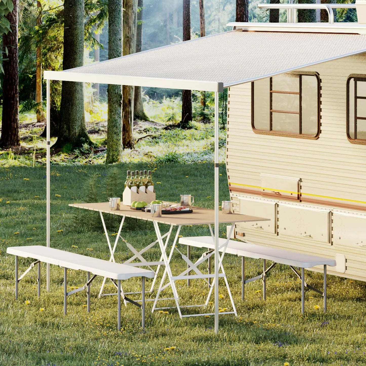 Studyset Portable Folding Bench HDPE Top With Carrying Handle Outdoor