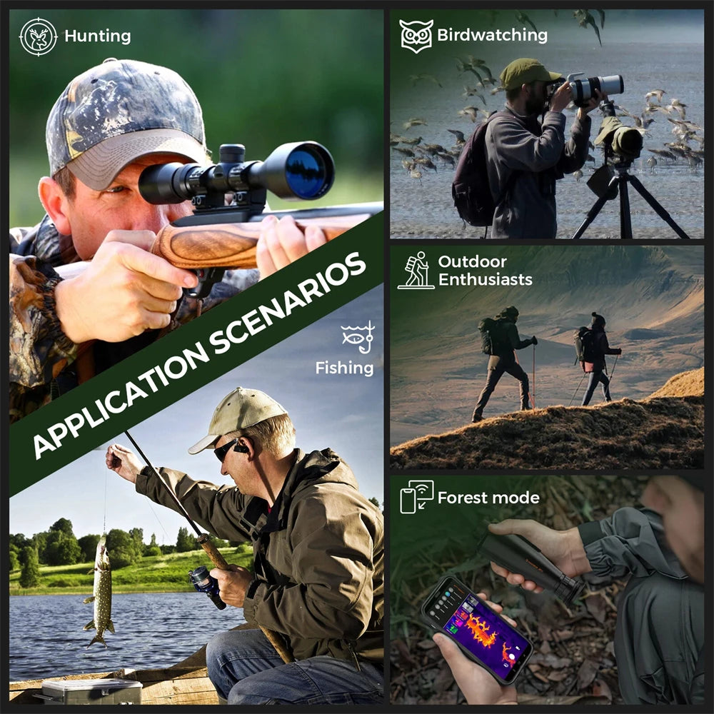 GTGUARD Ai15 Night Vision Goggles Outdoor Surveillance Monocular Thermal Imaging Telescope HD Sensor Resolution America In Stock