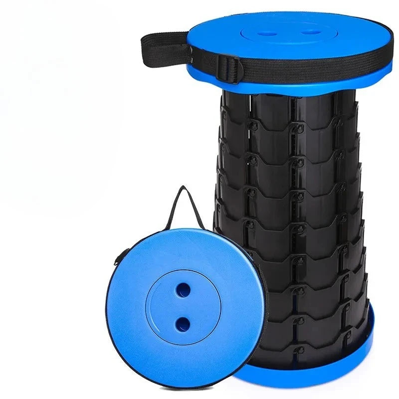 1/2Pcs Upgraded Foldable Stool, Thickened, Portable Foldable Stool, Retractable Stool, Suitable for Fishing, Hiking, Barbecue, Parties, Outdoor Activities, Gardening, Rainbow Stool, Camping Gear