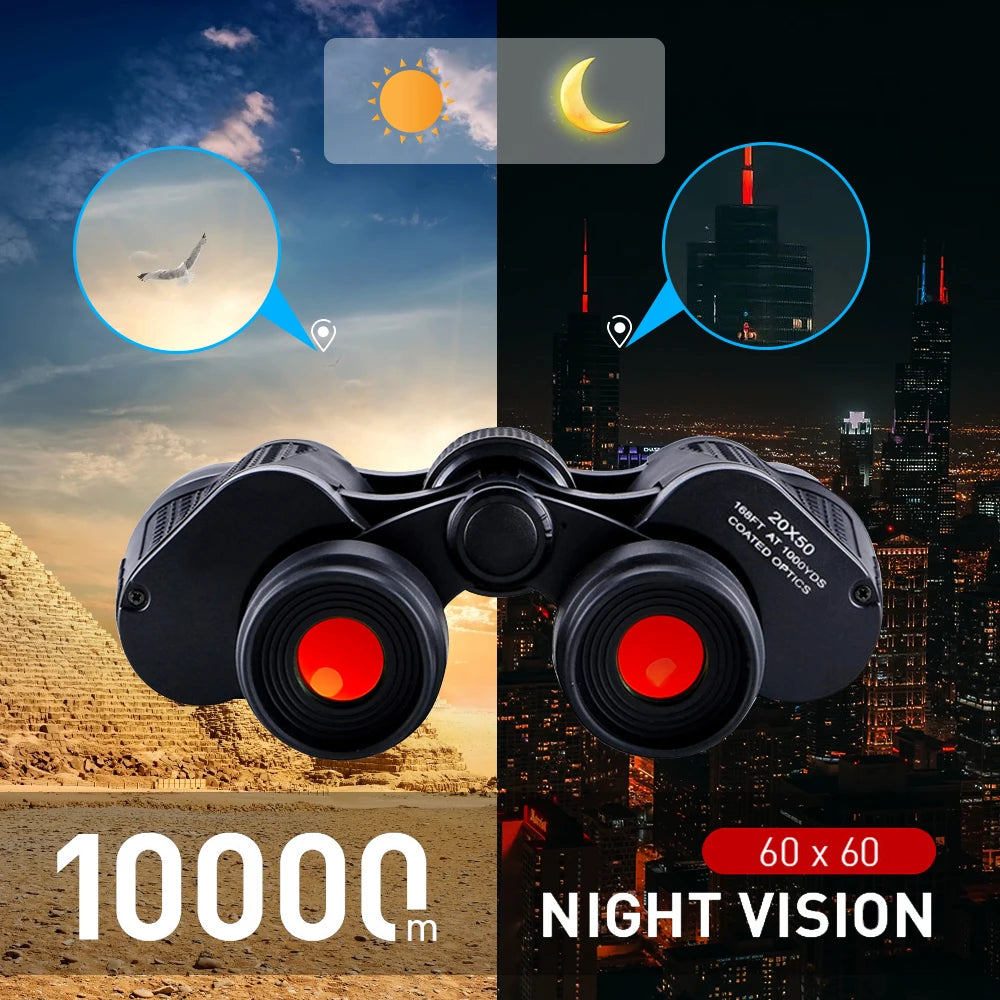 Professional 180x Binoculars With BAK4 Prism Waterproof