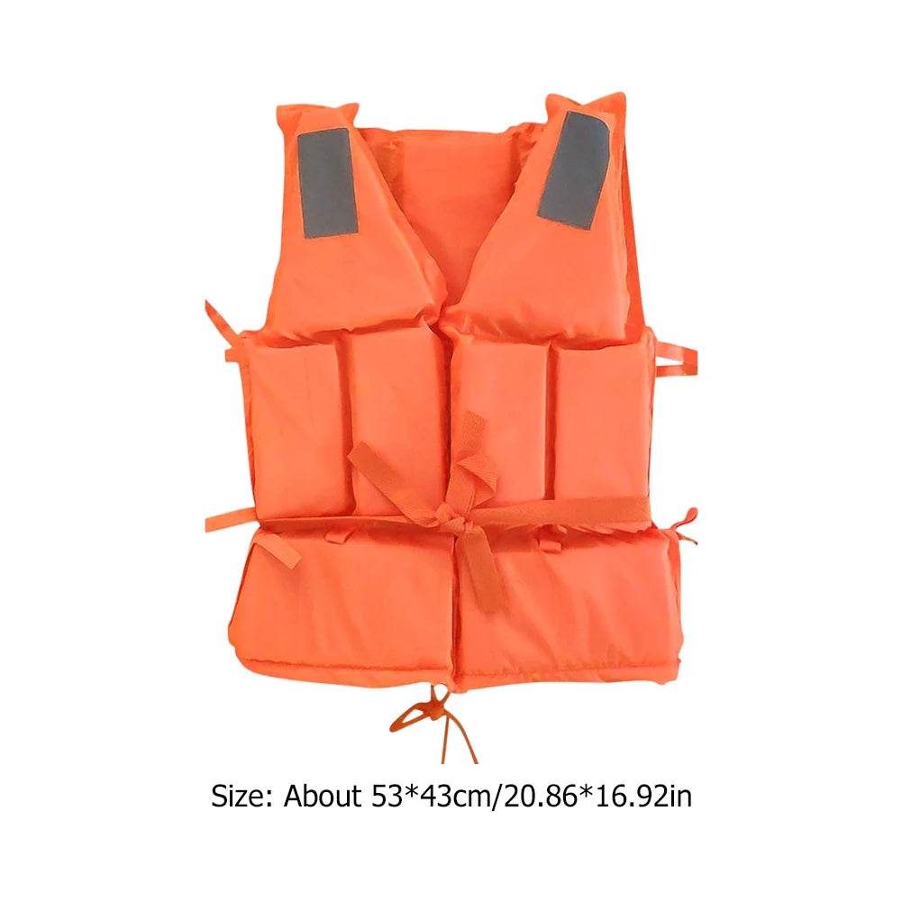 Life Jacket Survival Suit Fishing Life Jacket for Adult with Whistle Water Sports Survival for Kayaking Boating