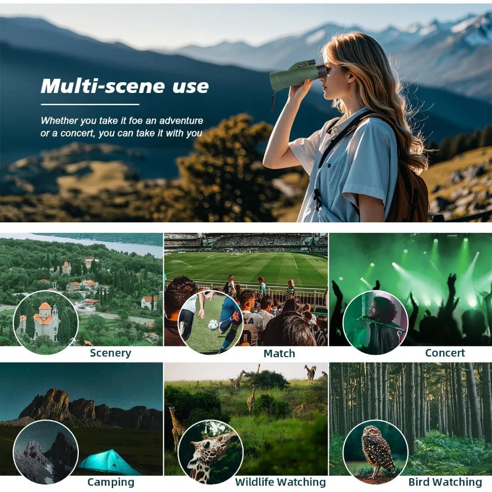 YTYIN Monocular Telescope HD With Smartphone Adapter