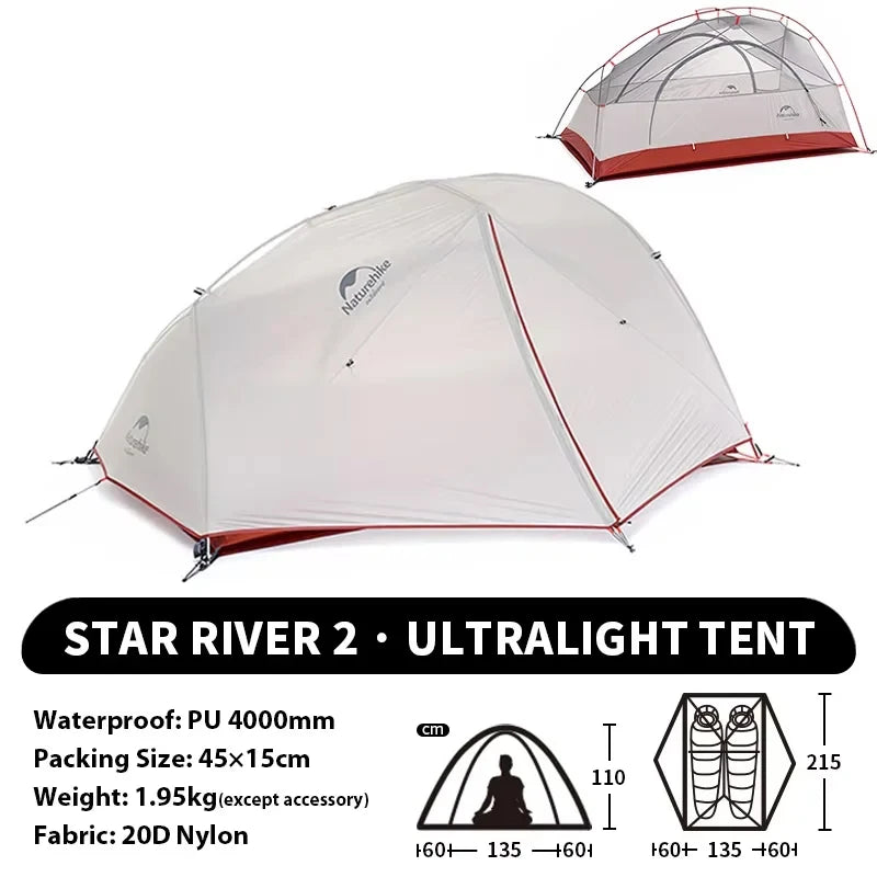 Naturehike Ultralight Waterproof Four Season Camping Tent