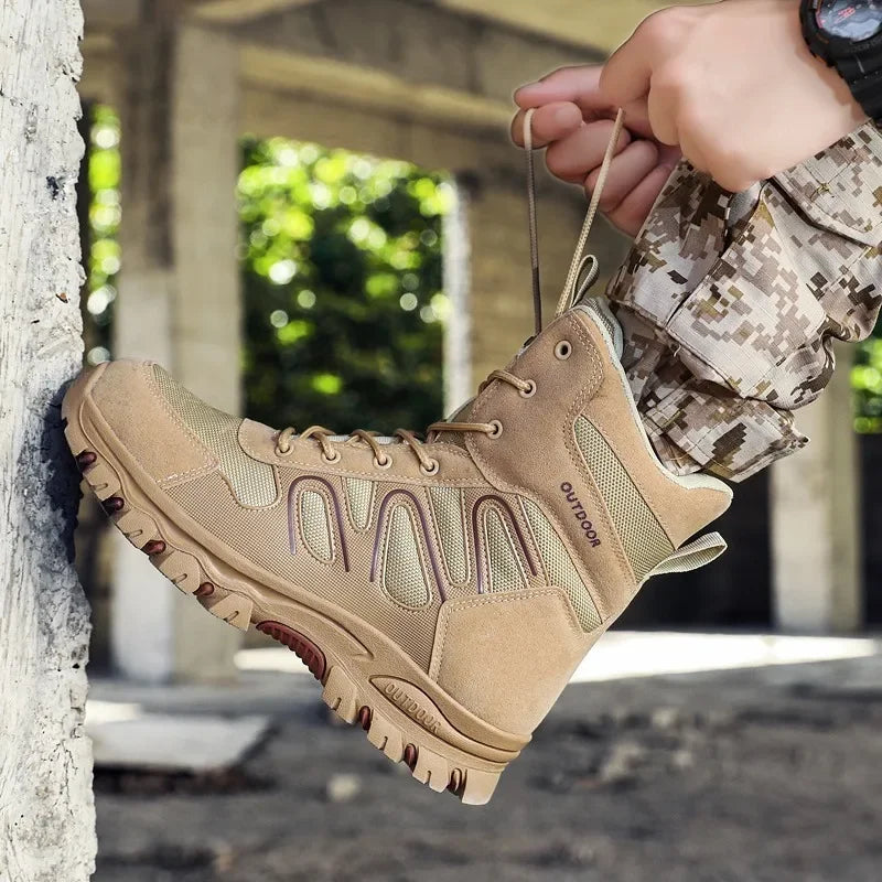 Hiyixgh Outdoor Desert Tactical Midtop Boots Breathable