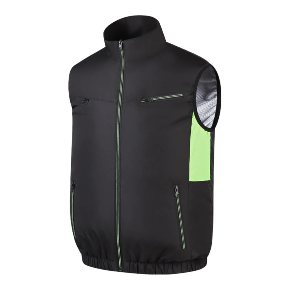 Cooling Vest Air Conditioner Clothes Breathable Sleeveless Workwear 3 Gear Wearable Cooling Fan Vest for Summer Camping Fishing