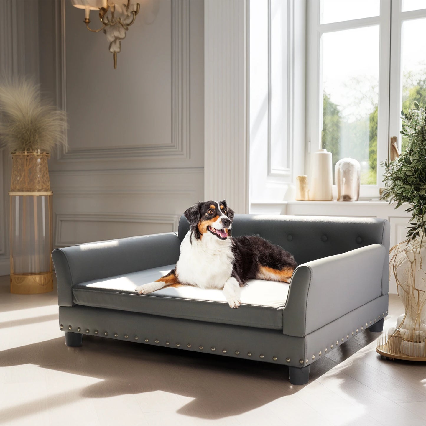 BINGOPAW Elevated Dog Sofa Bed For Medium And Large Dogs