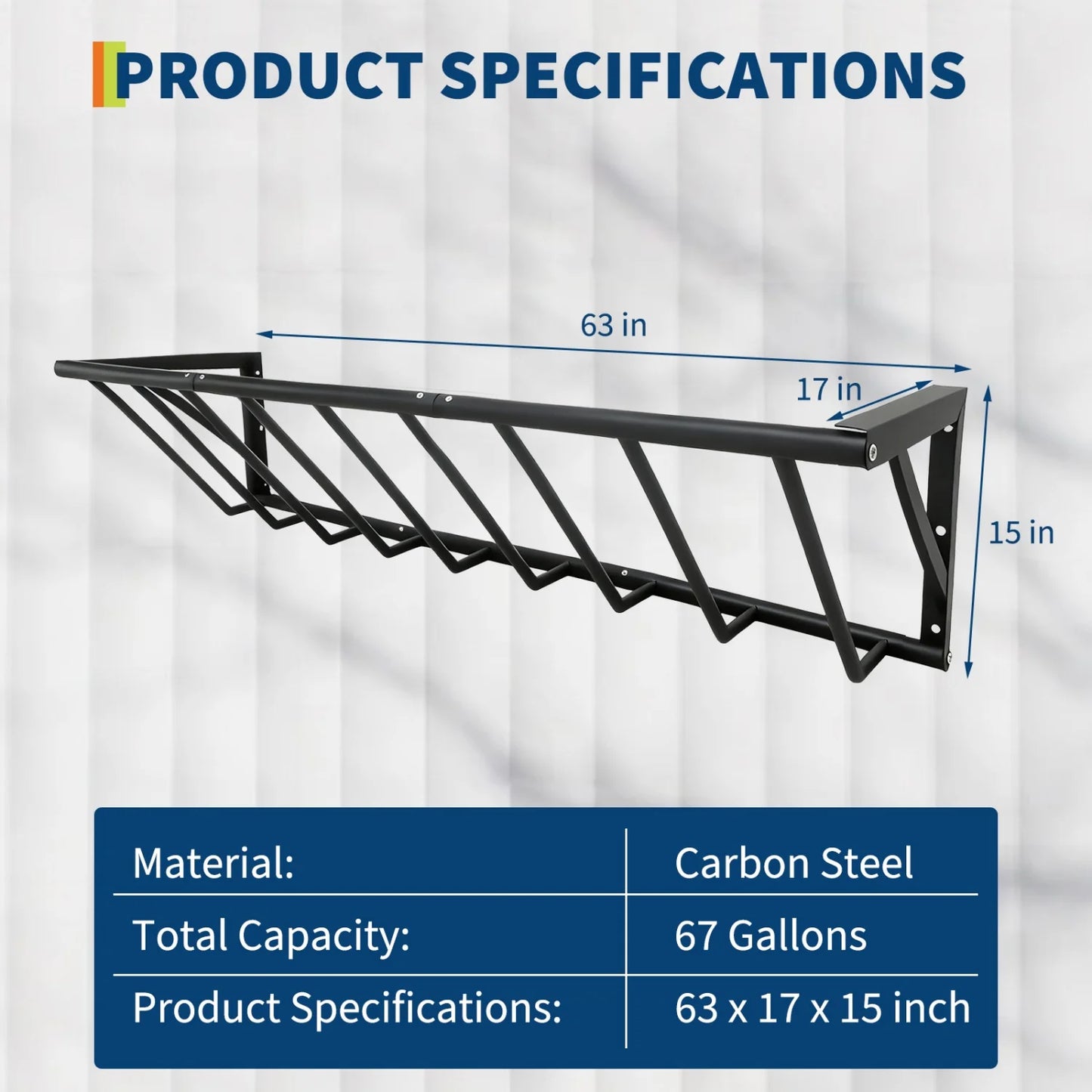 HiMISS Heavy Duty Wall Mount Hay Feeder Rack For Livestock