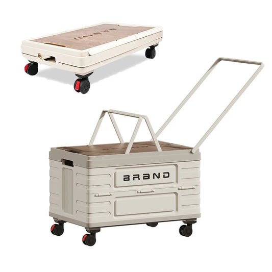 Heavy Duty Rotating Foldable Storage Cart With Silent Wheels