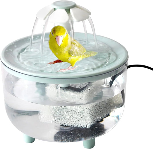 Indoor Bird Bath Fountain Automatic Shower Tub with Filter Pump Easy Clean for Small Medium Parrot Pets Cage Use Accessories Pet