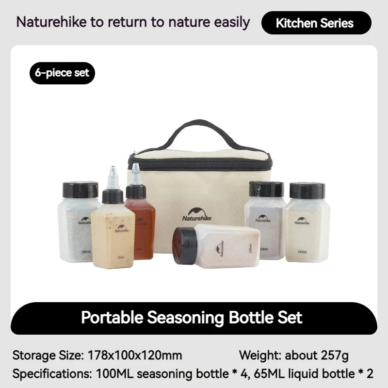 Naturehike Portable Seasoning Bottle Set For Camping And Picnics