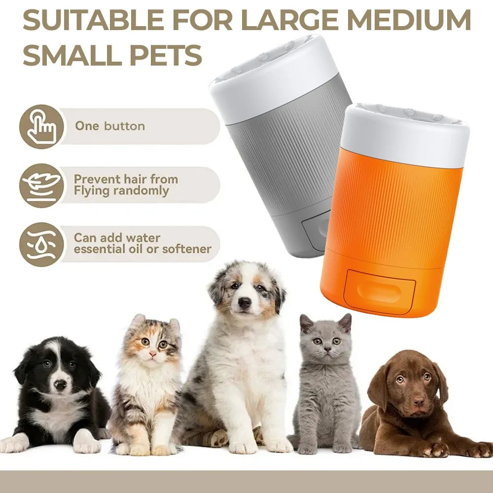 Portable Dog Paw Washer Cup With Silicone Brush Mud Removal