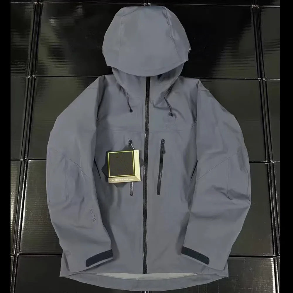 Three Layer Waterproof Windbreaker Jacket Unisex Camping Hiking
