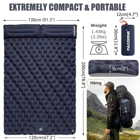 Foldable Outdoor Camping Inflatable Mattress for Indoor and Outdoor Use