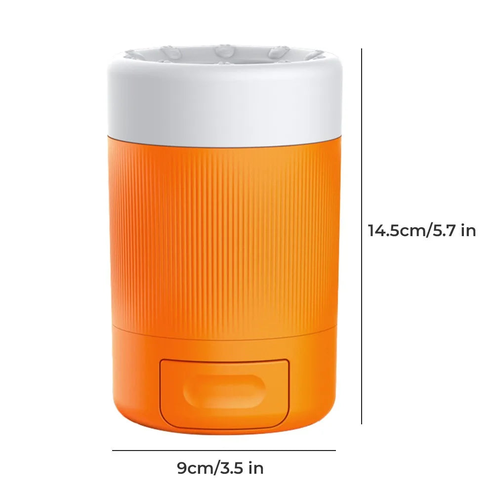Portable Dog Paw Washer Cup With Silicone Brush Mud Removal