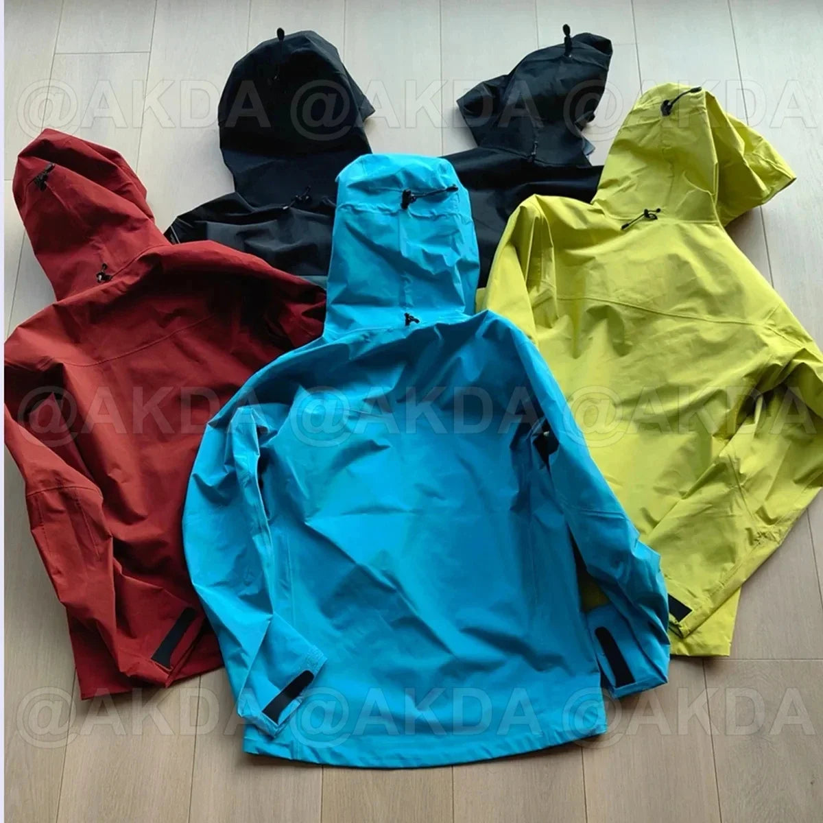 Three Layer Waterproof Windbreaker Jacket Unisex Camping Hiking