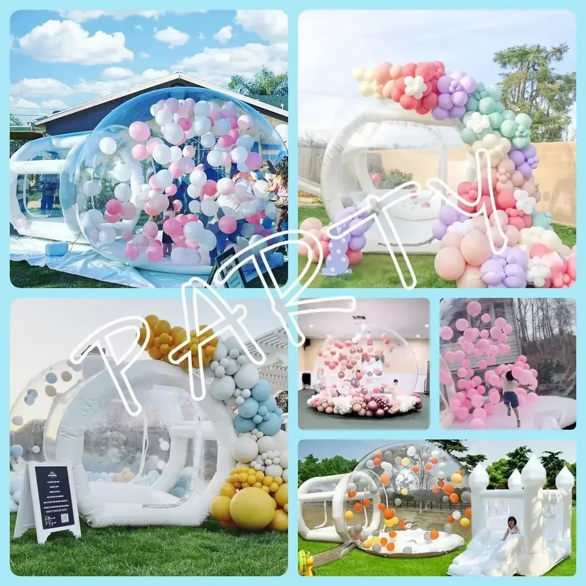 Inflatable Bubble Tent Dome For Kids Parties And Weddings