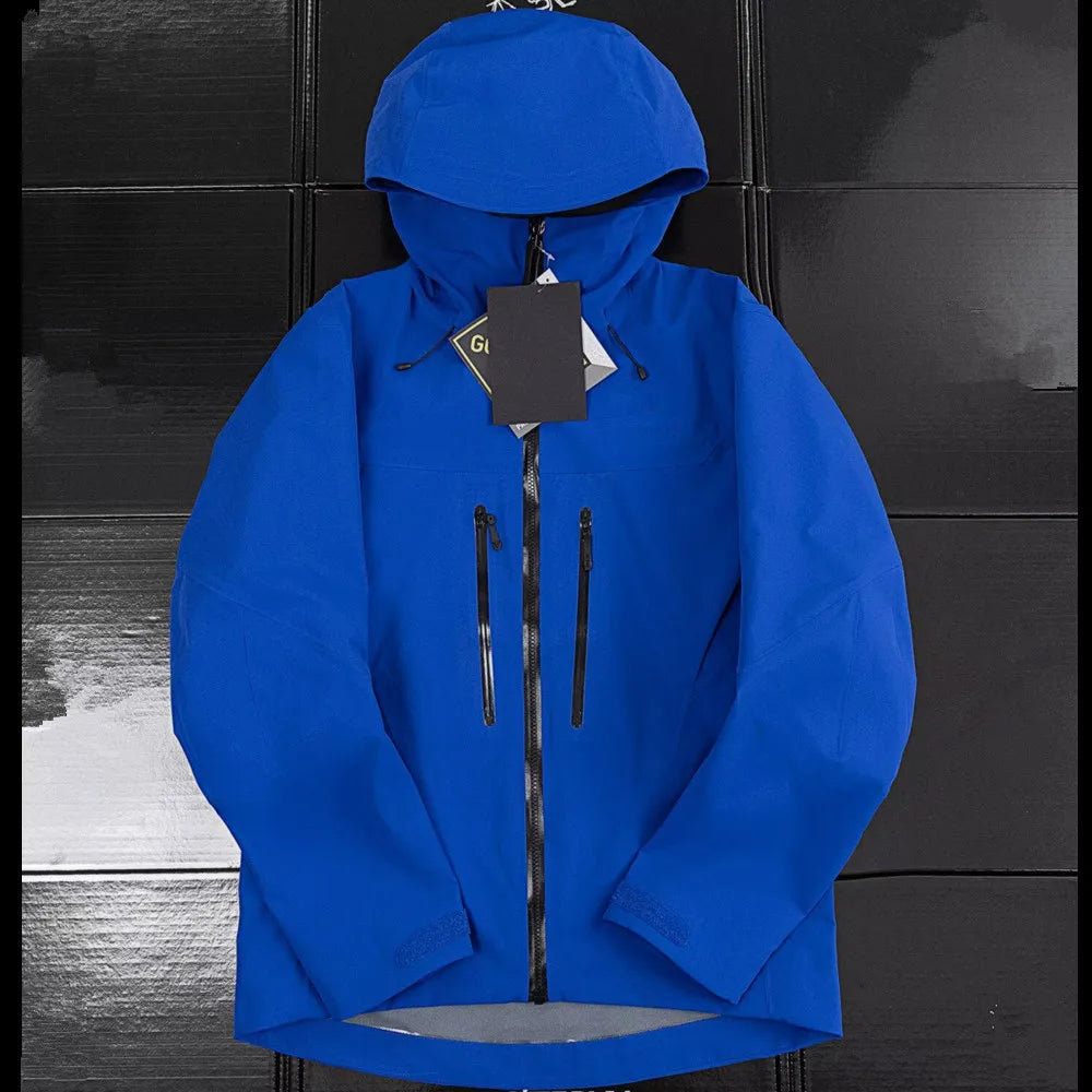 Three Layer Waterproof Windbreaker Jacket Unisex Camping Hiking