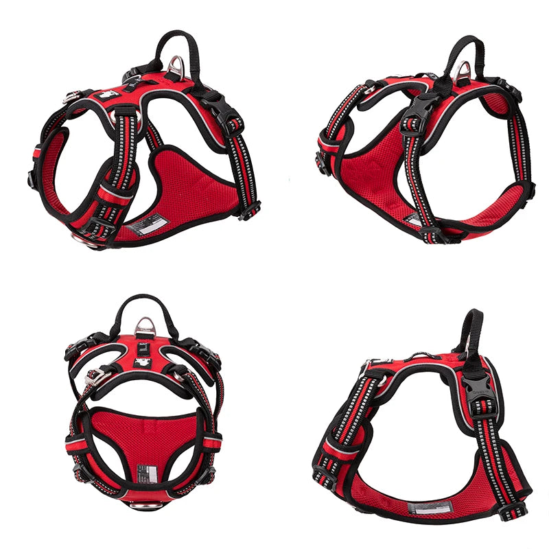 TRUELOVE CN Reflective Nylon Dog Harness No Pull Adjustable