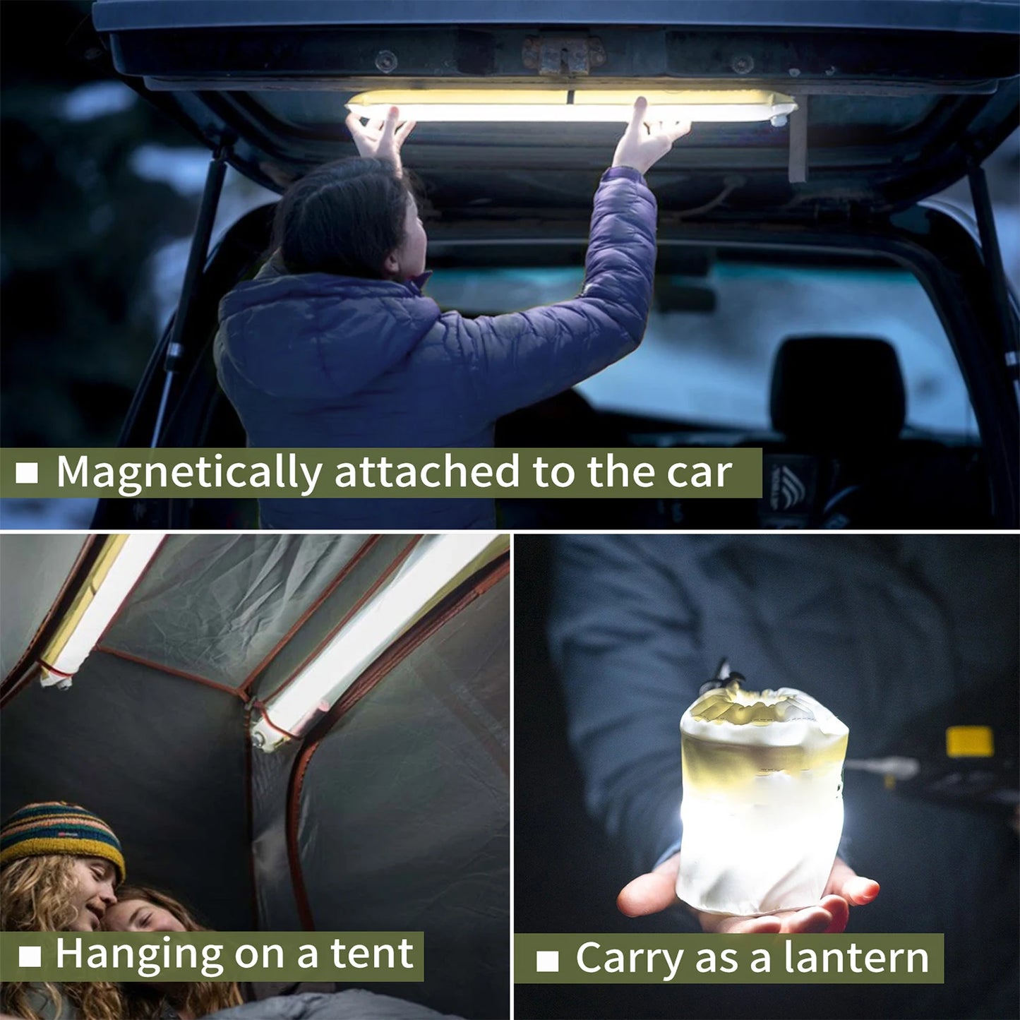 Selorss 2000mAh Portable Camping Light Waterproof Tent Lamp Spotlight