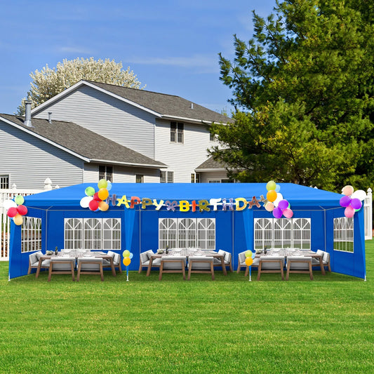 Patio Gazebo Waterproof Outdoor Canopy Tent With Eight Walls
