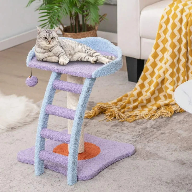 Cat Tree Tower Kitten Activity Center With Sisal Scratching Post