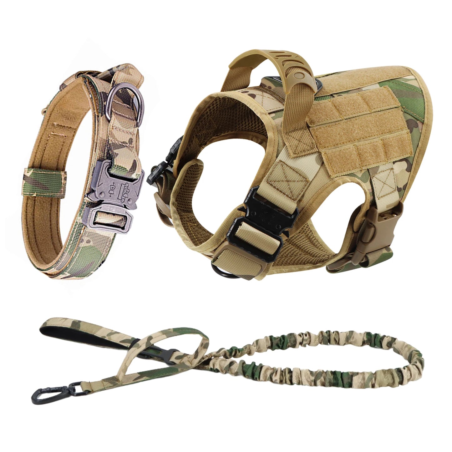 PETRAVELCN Nylon Dog Harness And Leash Set With Quick Release Vest