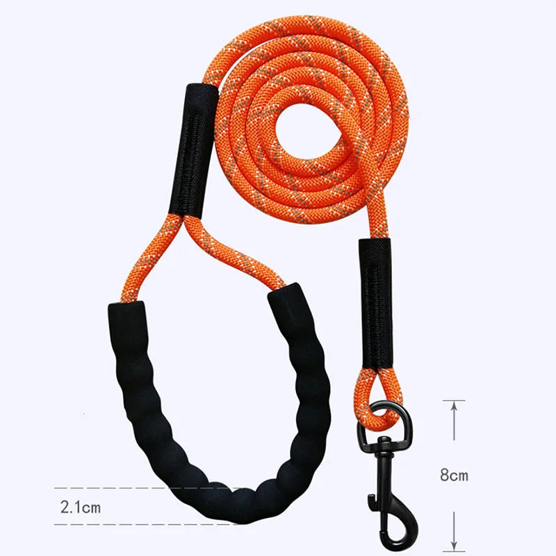 Reflective Nylon Dog Leash For Walking And Training