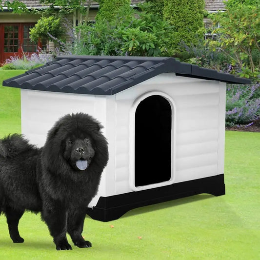 Water Resistant Plastic Dog House For Indoor Outdoor Pet Kennel