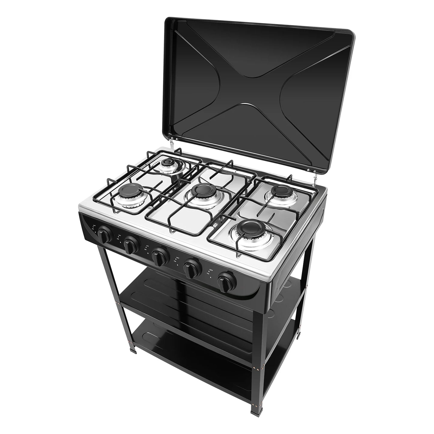 Natural Gas 5-Burner Outdoor Stove With Manual Ignition