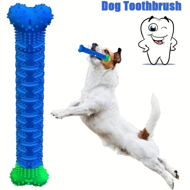 Dog Tooth Cleaning Chew Toy, Rubber Dental Massager & Grinding Stick for Teeth Cleaning, Pet Oral Health & Chewing