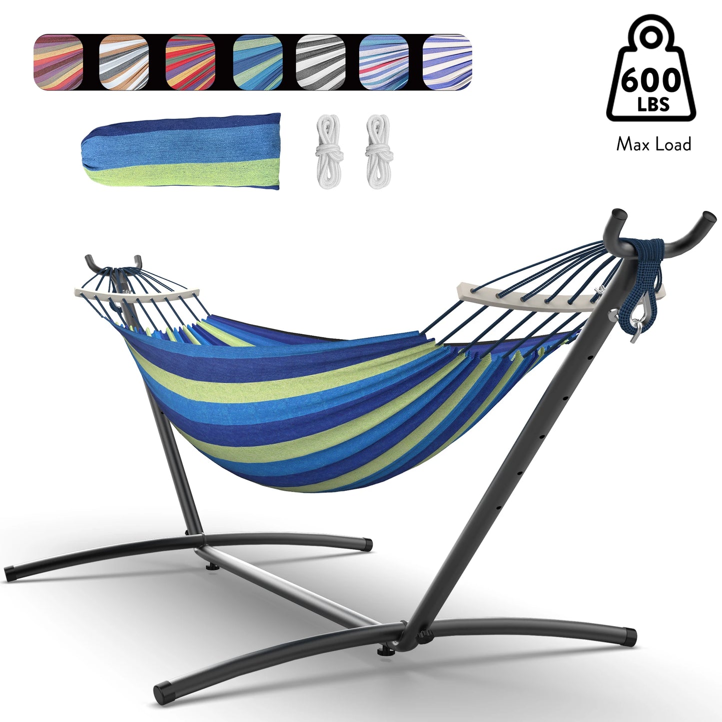 Gyroor Hammock With Adjustable Stand And Storage Bag