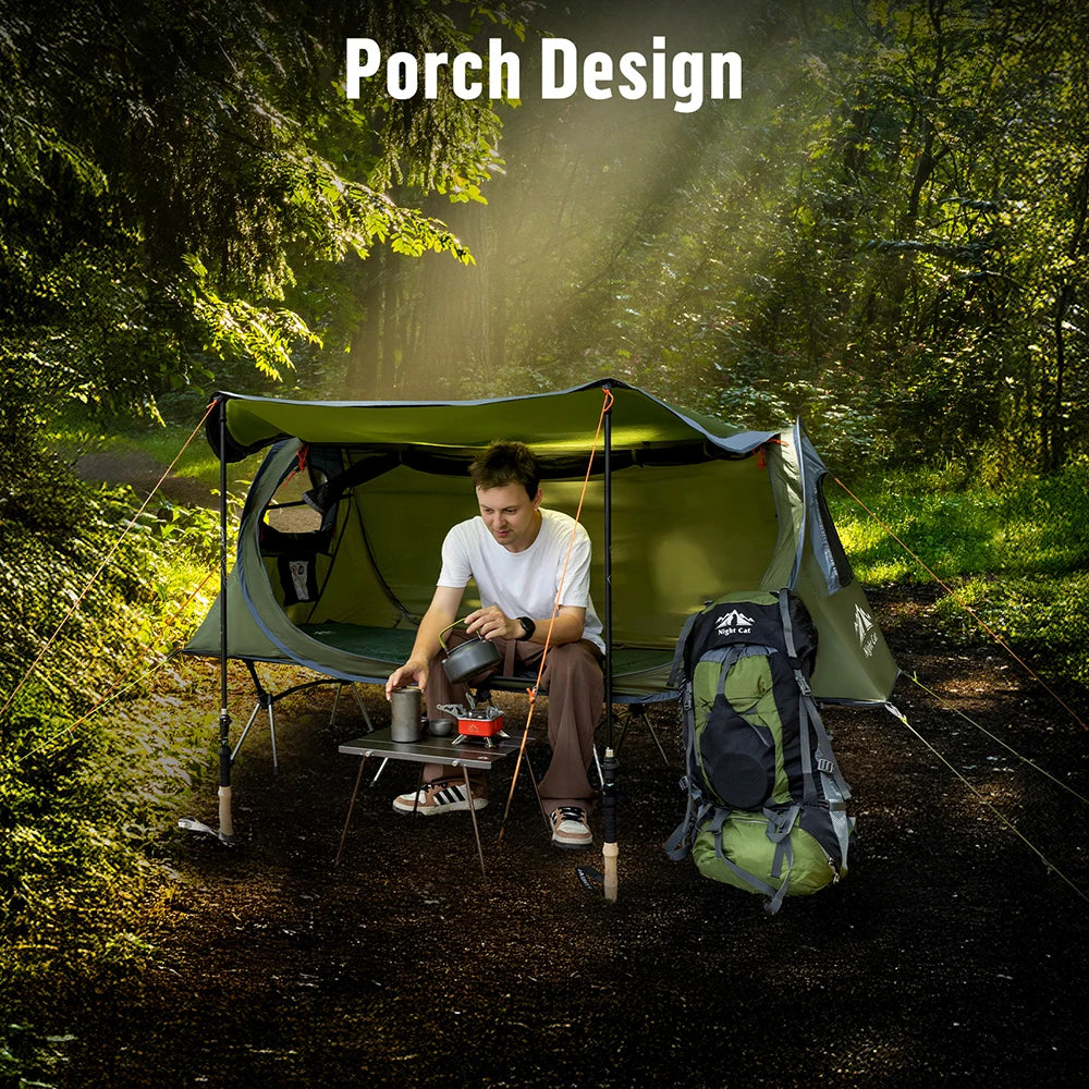 Night Cat Pop Up Camping Tent Waterproof Instant Easy Setup