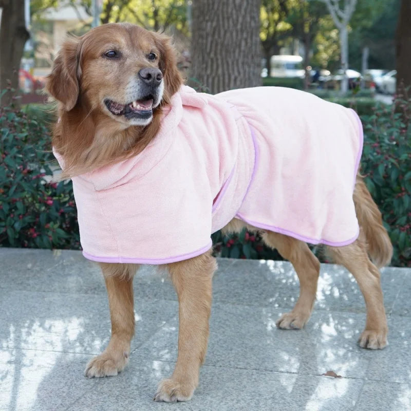 Dog Bathrobe Microfiber Super Absorbent Pet Towel Quick Dry