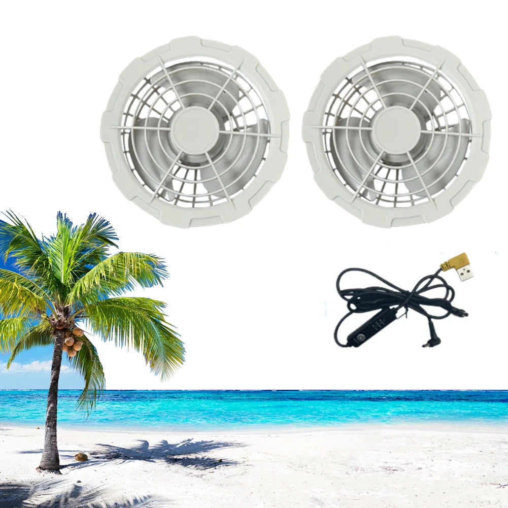 Wearable Cooling Vest With Air Conditioner Fan For Summer Outdoor