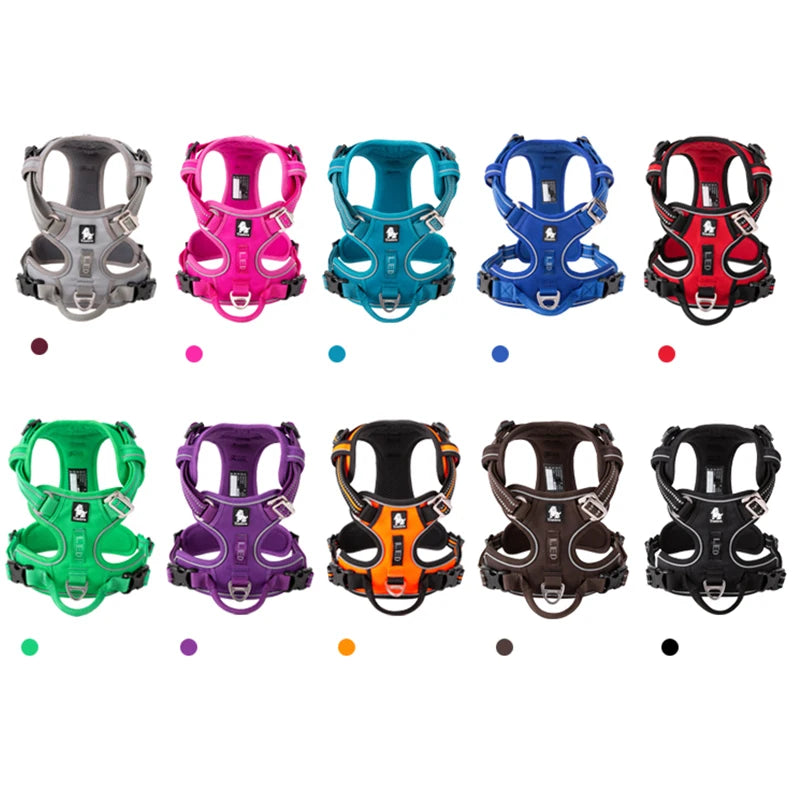 Winhyepet Reflective Padded Dog Training Vest With Adjustable Straps