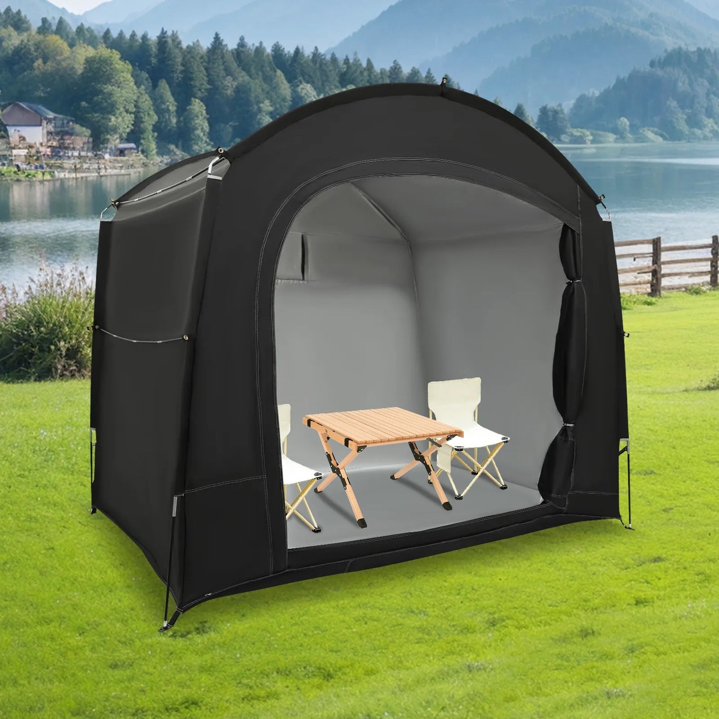 Bymaocar Waterproof Oxford Bike Storage Tent With UV Protection