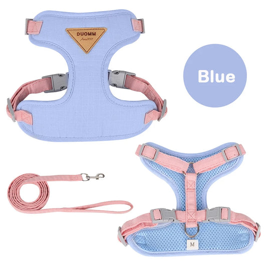 Breathable Puppy Harness And Leash Set For Small And Medium Dogs And Cats