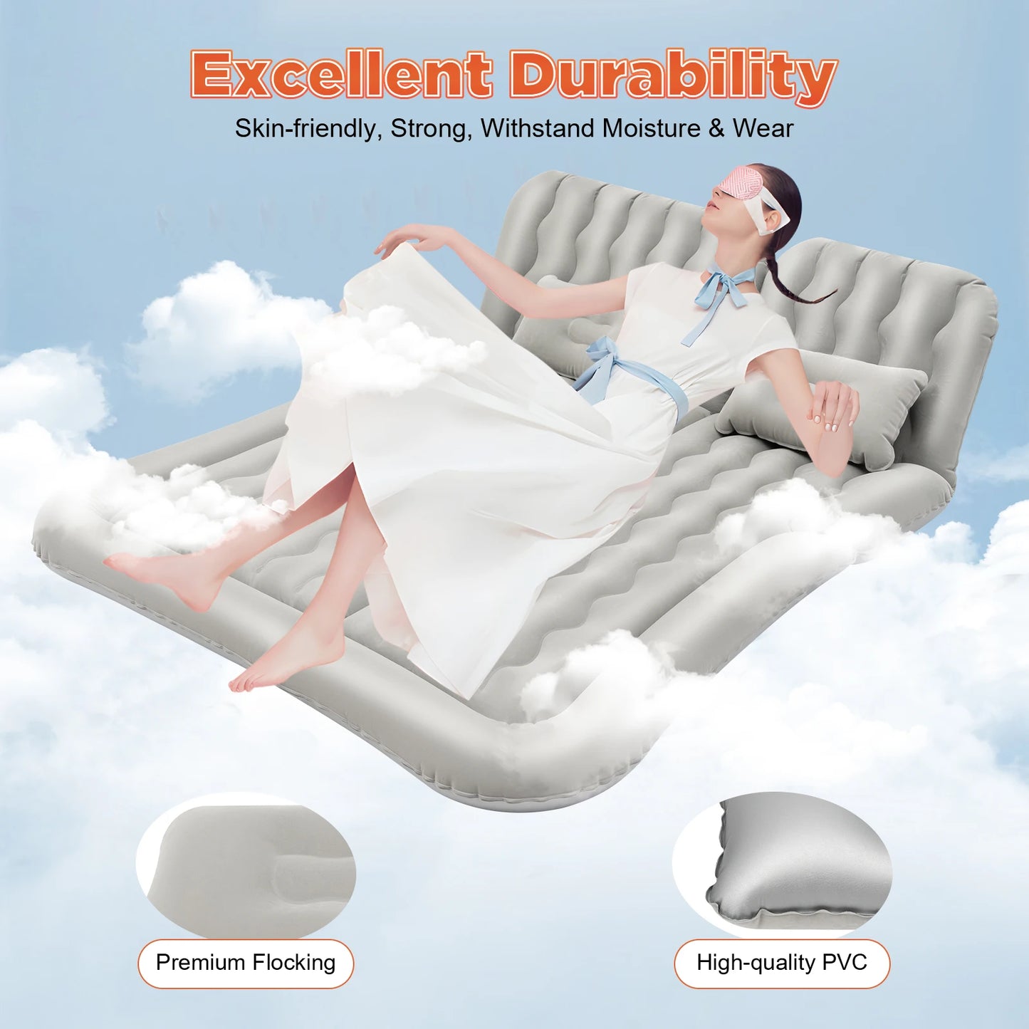 SUV Air Mattress With Pump For Car Trunk And Back Seat