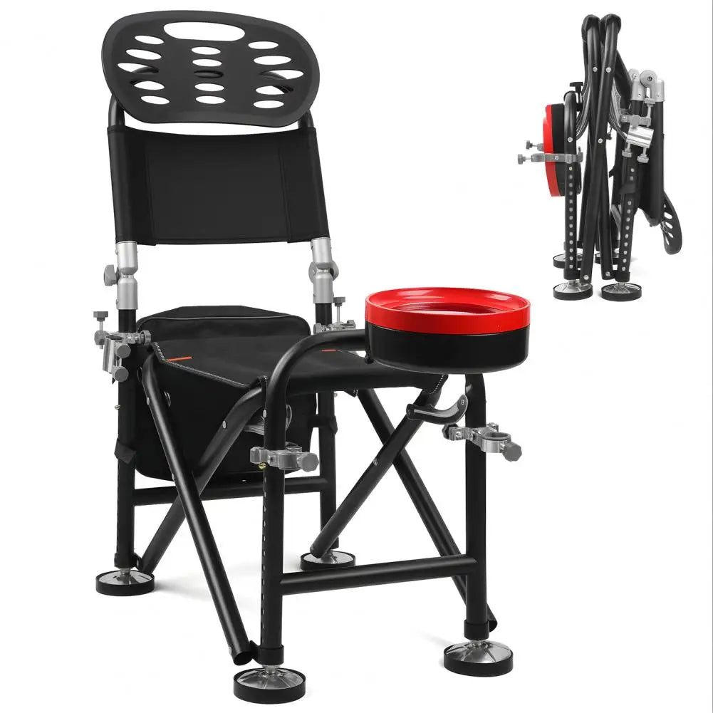 Foldable Fishing Chair With 13 Gear Adjustable Height