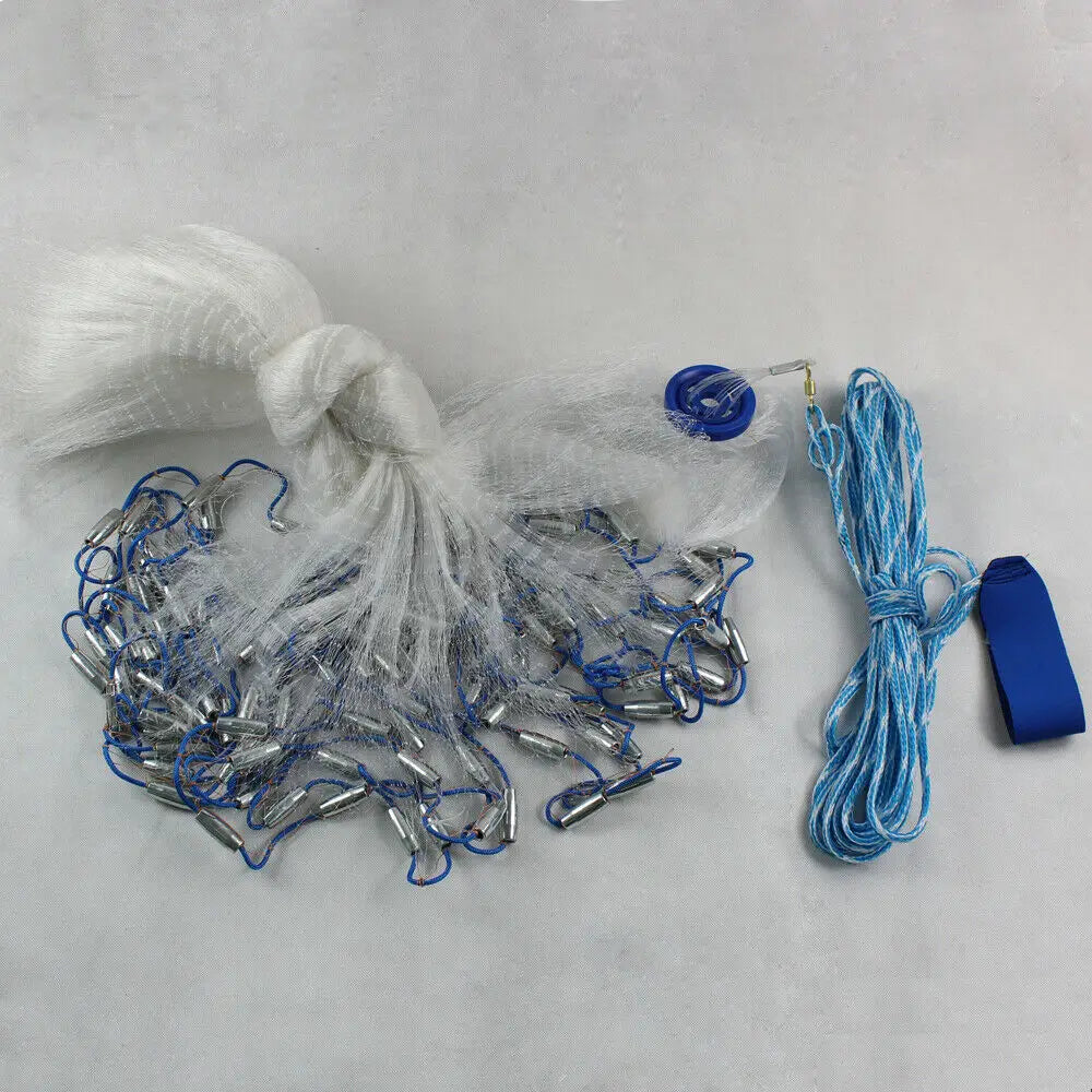 Bymaocar Hand Throw Fishing Cast Net For Bait Fish Trap