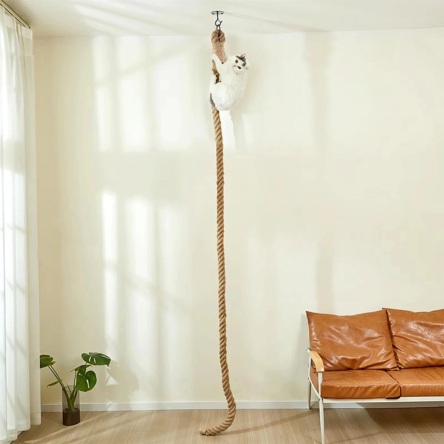 Cat Sisal Climbing Rope Indoor Cats Jungle Gym Scratching Post