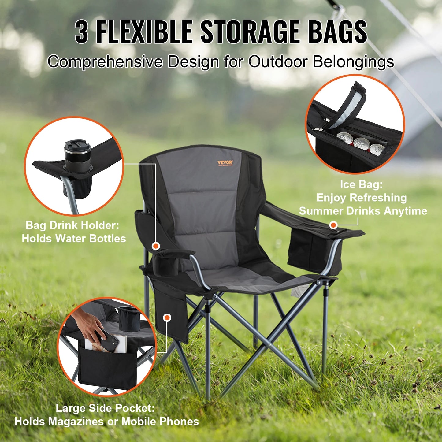 SucceBuy Ultralight Outdoor Camping Chair Foldable Travel Seat
