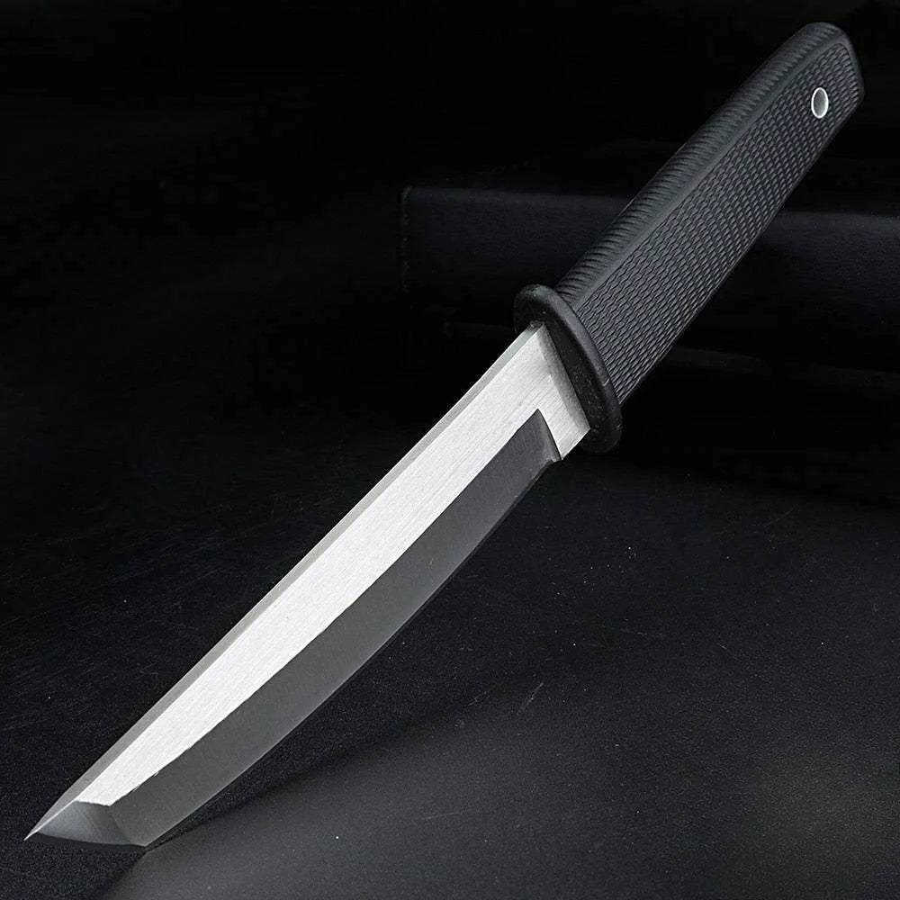 58HRC Fixed Blade Knife - 9.6" Outdoor Camping Survival Hunting Bushcraft Knife w/Sheath, Lightweight 4.9oz, High Hardness Strai