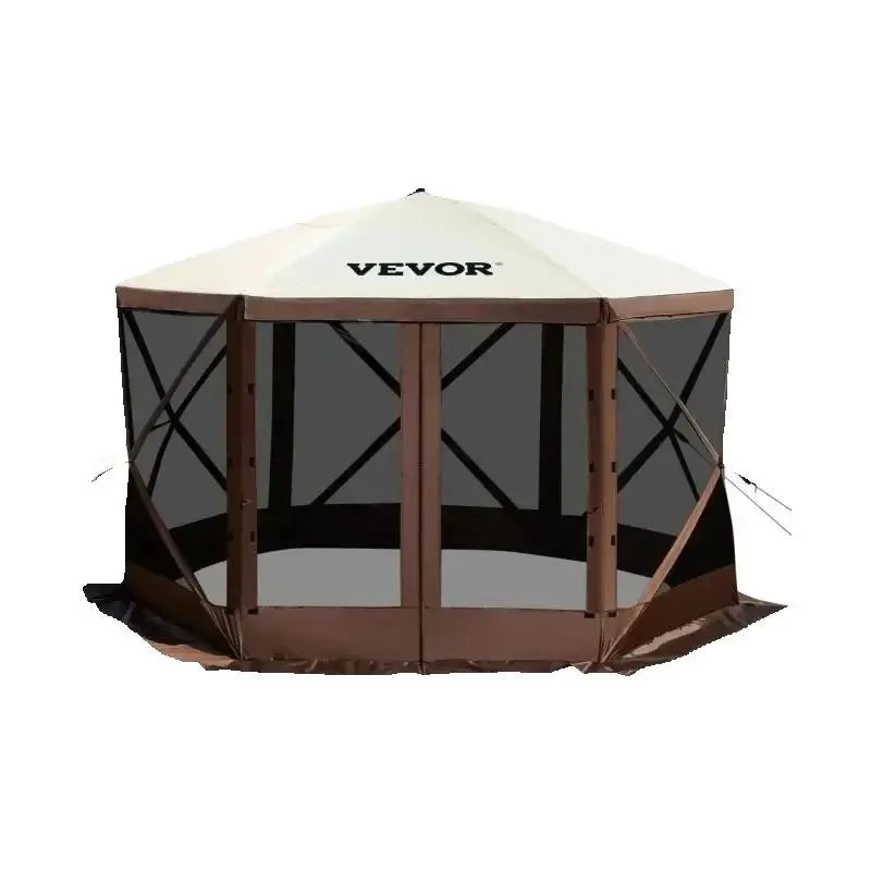 SucceBuy Pop Up Camping Gazebo Shelter Six Sided Canopy