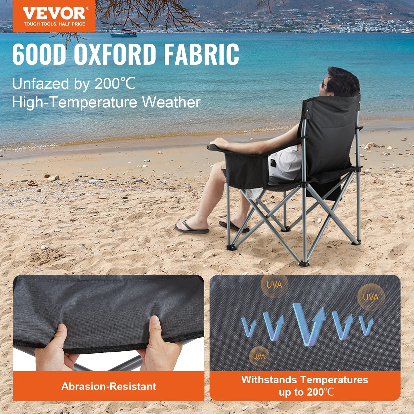 SucceBuy 350lbs Ultralight Portable Outdoor Folding Camping Chair