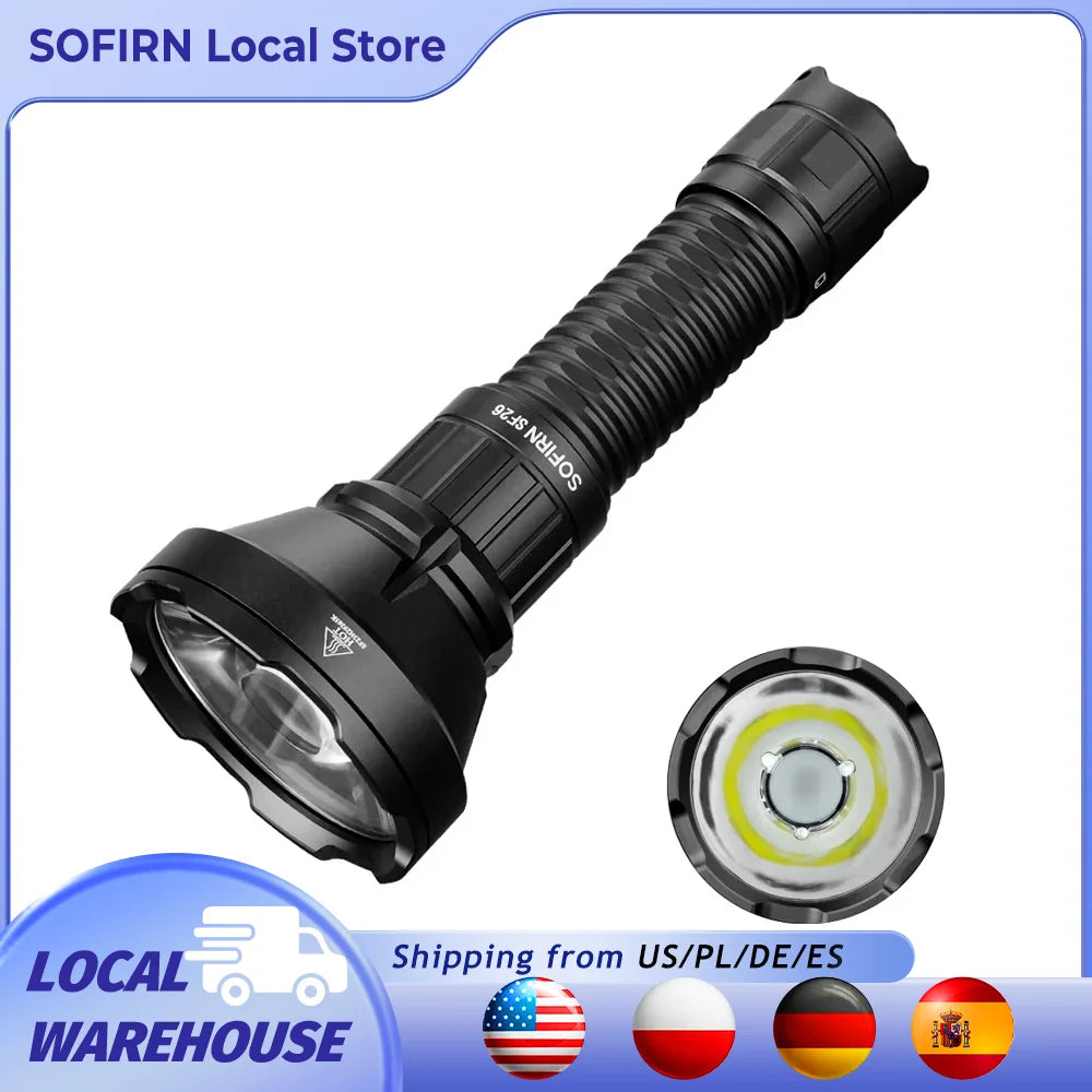 Sofirn SF26 2000lm SFT40 6000K Tactical Flashlight Type C